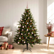 Albero di Natale artificiale con palline 120 cm 150 LED 3465773