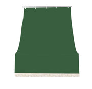 Tenda da sole tessuto resistente per balcone con anelli lavabile a caduta - Verde - 140x350 cm