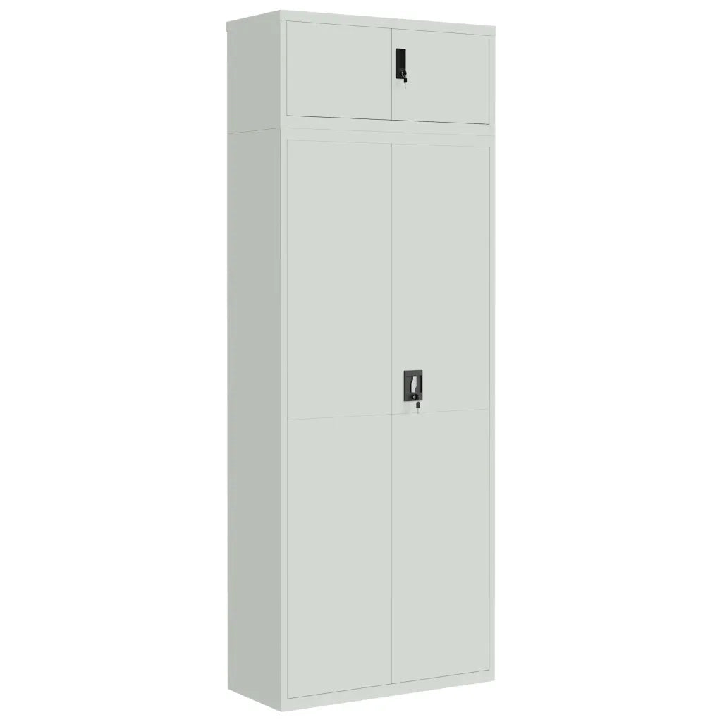 Armadio Classificatore Grigio Chiaro 90x40x240 cm in Acciaio 3188321