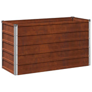 Letto rialzato da giardino Ruggine 100 x 40 x 55 cm cartone 8006237