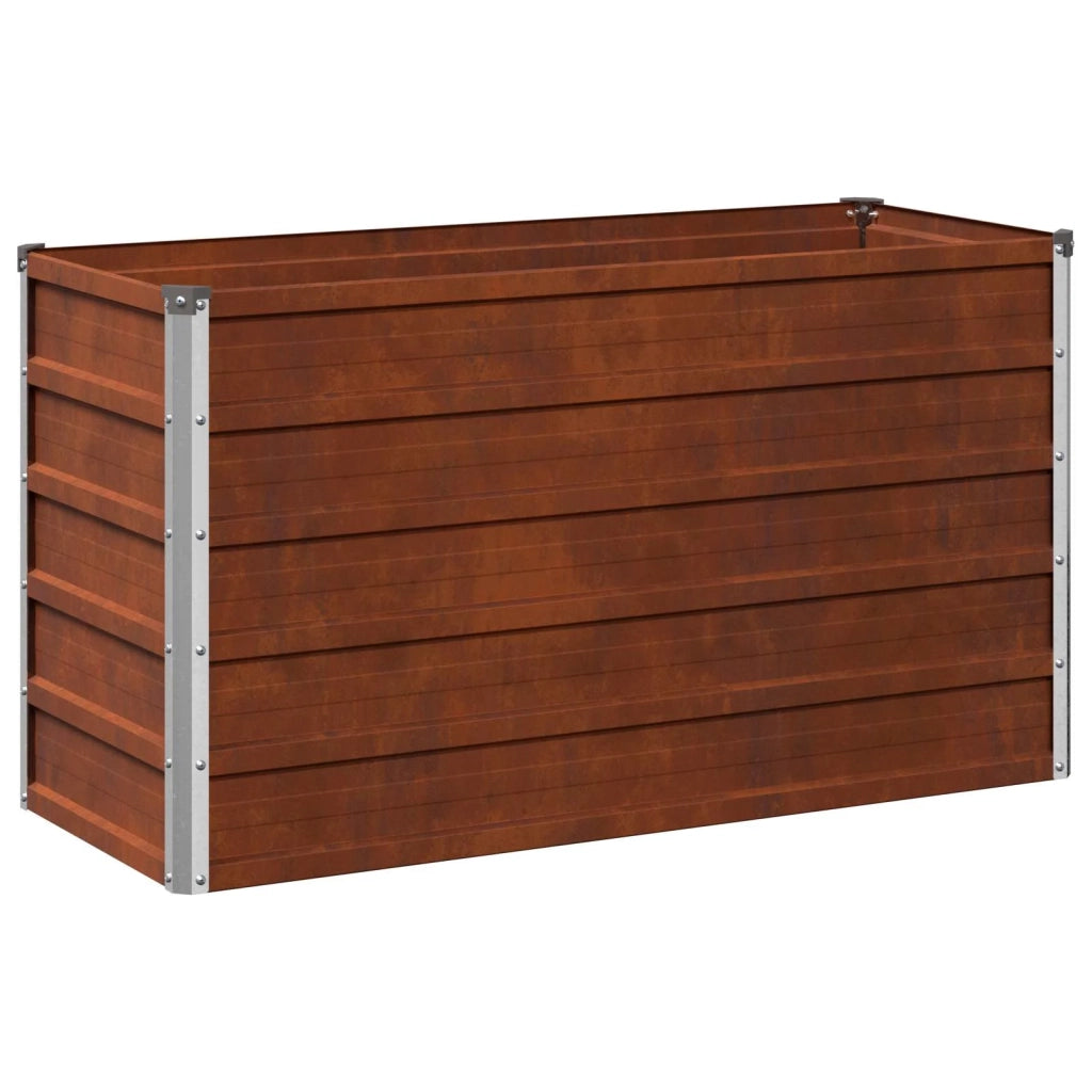Letto rialzato da giardino Ruggine 100 x 40 x 55 cm cartone 8006237