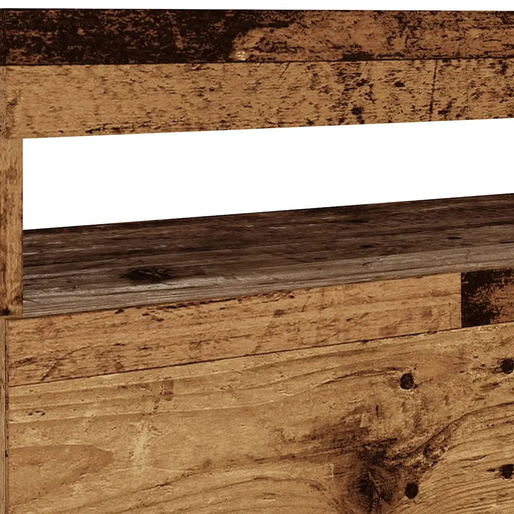 Mobili Porta TV con LED 2 pz Legno Antico in Legno Multistrato 856316