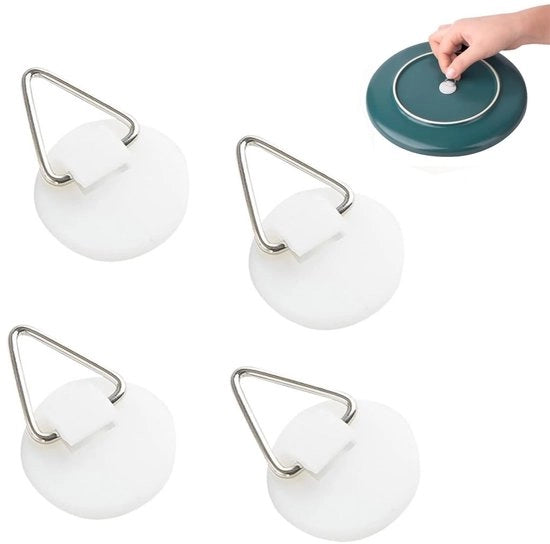 Hanger per immagine da parete 30 pezzi - Hanger autoadesivo - Materiale plastico - Sostegno per foto senza foratura - Hanger per parete - Diametro 22 mm - Hanger per parete da appendere
