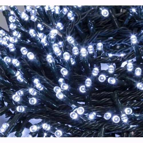 Serie Luci Natale 480 Led Luce Calda Giochi Luce Filo 26 mt Uso Esterno D1992