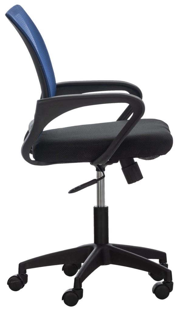 Sedia da ufficio Auburn con ruote blu