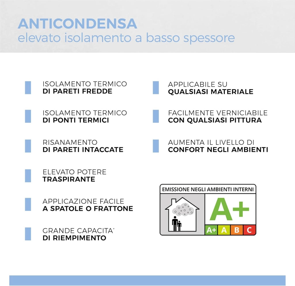 Aguaplast anticondensa stucco termoisolante e anti-muffa 3 kg