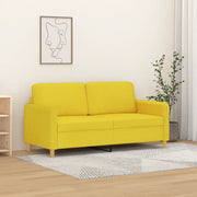 Divano a 2 Posti Giallo Chiaro 140 cm in Tessutocod mxl 85409