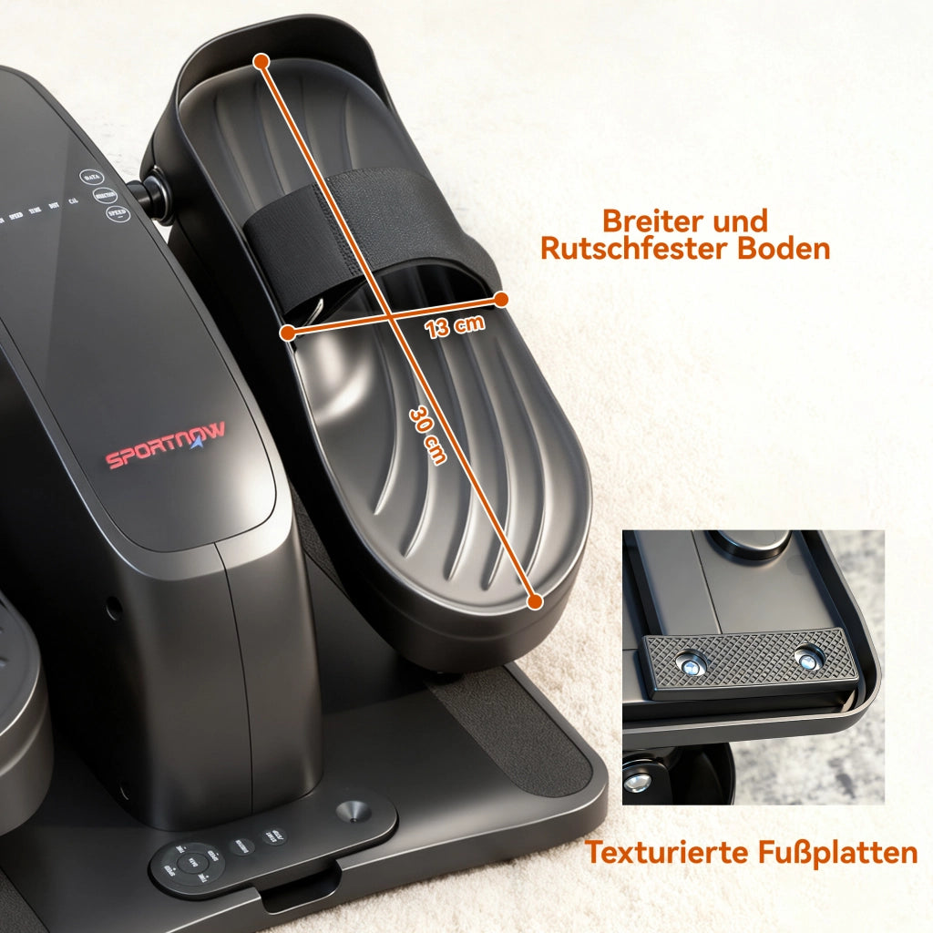 Pedaliera Fitness ¨C zephmum ¨C Nero Metallo Plastica