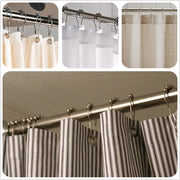 Set di 12 doccianti in acciaio inossidabile con sistema di slittamento, 12 ganci singoli 69 x 39