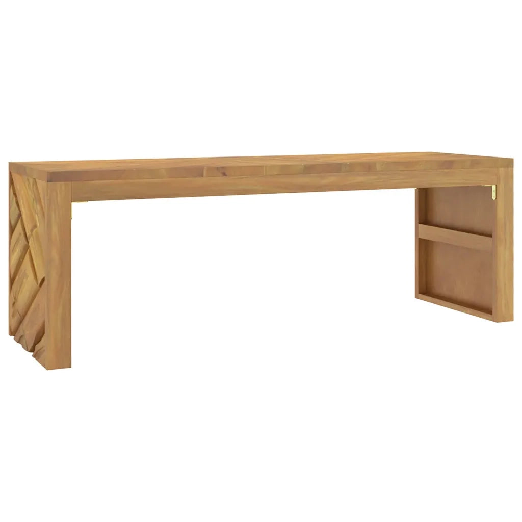 Tavolino da Salotto-Tavolino da soggiorno-Tavolo 110x35x38 cm in Legno Massello di Teak