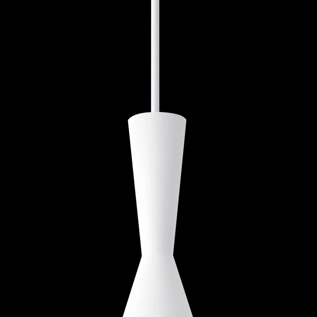 LÚZETE - LAMPADA A SOSPENSIONE IN ACCIAIO BIANCO Ø 18,5 CM ODELL