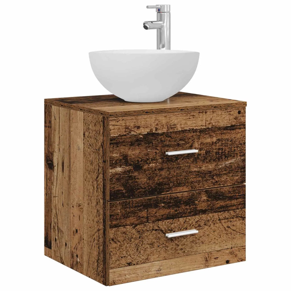 Set di Armadi da Bagno 3 pz Legno antico 49,5 x 35 x 63 cm 3405801