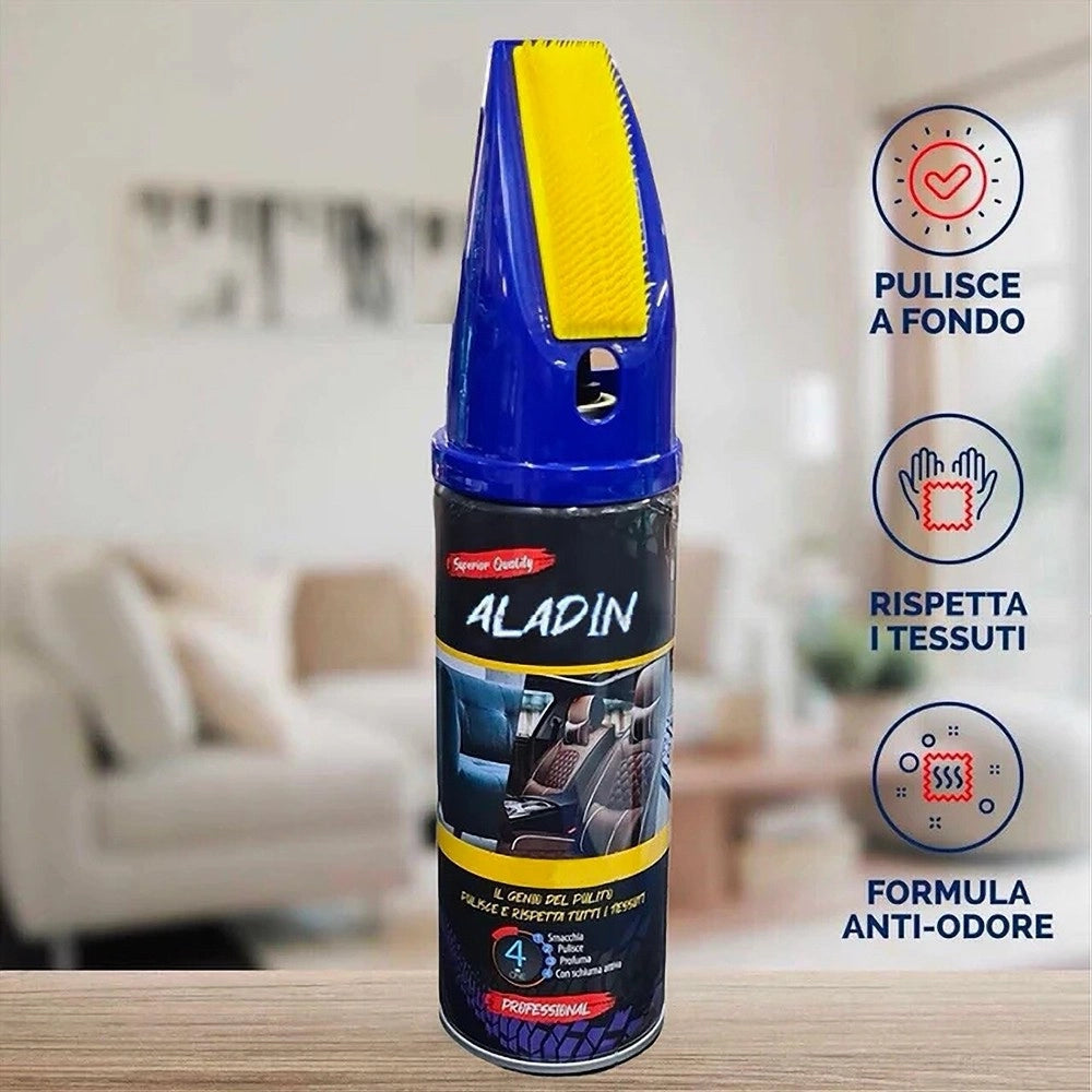 Trade Shop - Detergente Schiuma Per Pulizia Tappezzerie Divani Superfici Delicate Clean Sweep -