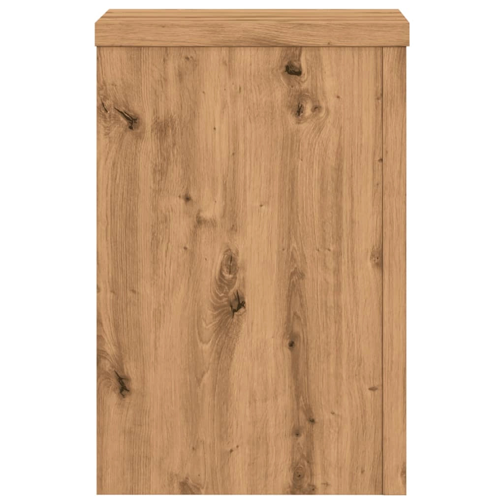 Portavasi mobili per fiori set da 2 fatti a mano legno ingegnerizzato marrone 02_0045292