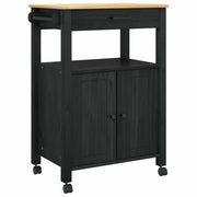 Carrello da Cucina MONZA Nero 60 x 40 x 88,5 cm CFW9232619