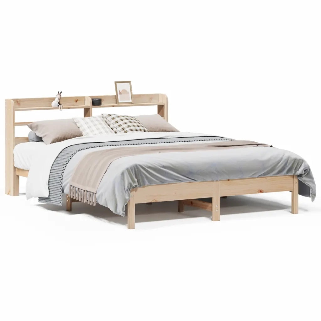 Letto senza Materasso 135x190 cm in Legno Massello di Pino 3306903