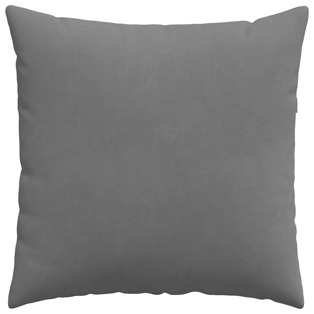 Cuscini da Divano 2 pcs Grigio scuro 80 x 80 cm Tessuto
