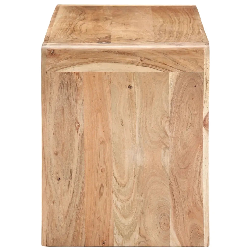 Panca-Sgabello 110x38x46 cm in Legno Massello di Acacia