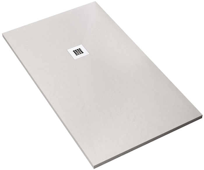Piatto Doccia in Pietra 75x140 cm Bonussi Ardesia Everest Bianco