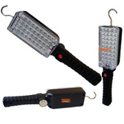 Trade Shop - Torcia Lampada Portatile Gancio Calamitata 34 Led Da Lavoro Ricaricabile Zj-859 -