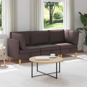 Set di divani modulari con spazio di archiviazione 3 pcs