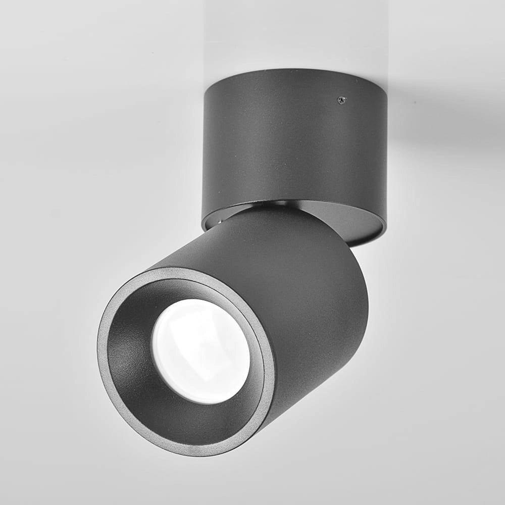 Faretto plafone orientabile GU10 nero Polux Astra 314079