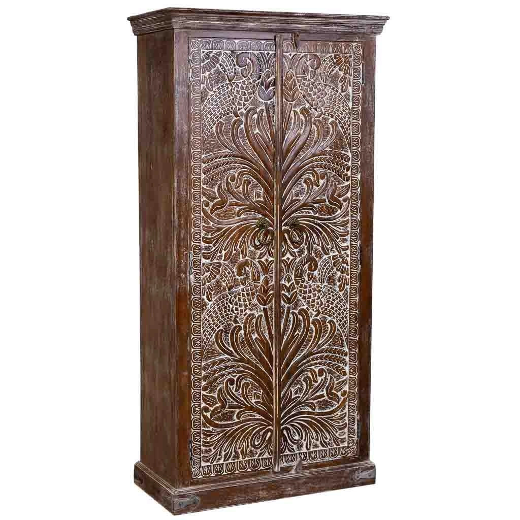 Armadio in legno marrone 90x40x180h
