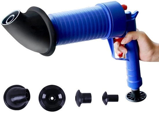 Pompa a mano per drenaggio - Ontstoppatore per tubi - Ploppatore - Reinificatore a mano per tubi - Disbloccatore per tubi di scarico - Materiale ABS/PVC