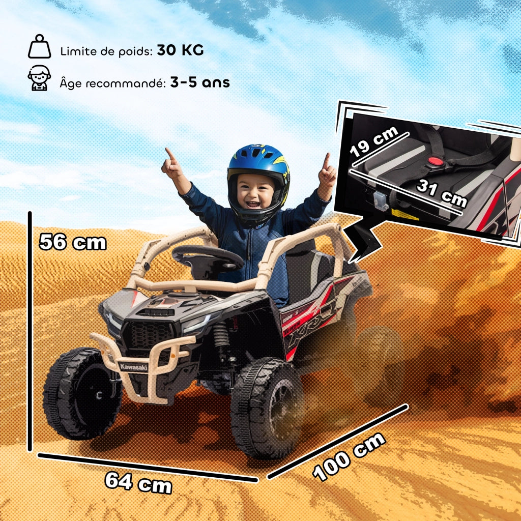 Veicolo elettrico per bambini ¨C zephmum ¨C 100x64x56 cm giallo