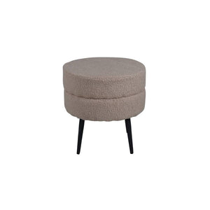 Venture Home Pouf Pot 40x40x40 cm Pelliccia Beige e Nero 444798