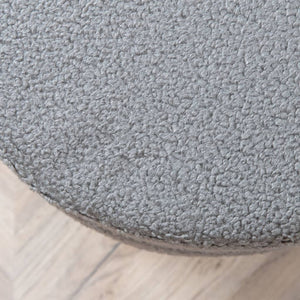 Venture Home Pouf Pot 40x40x40 cm Pelliccia Nero e Grigio 444795