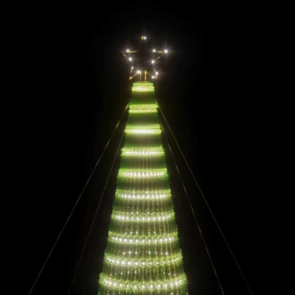 Albero di Natale a LED 1544 LED Bianco Freddo 500 cm 358073