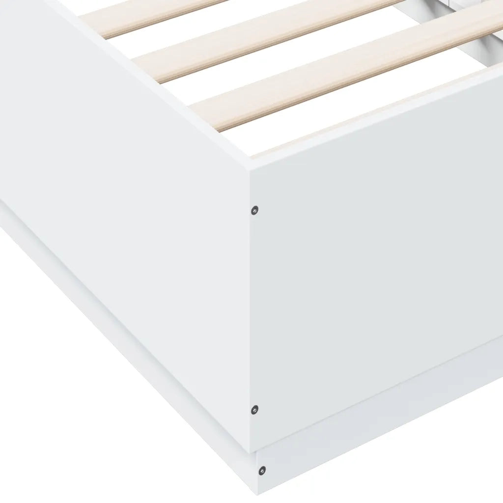 Giroletto-Struttura Letto Bianco 75x190 cm in Legno Multistrato 700609