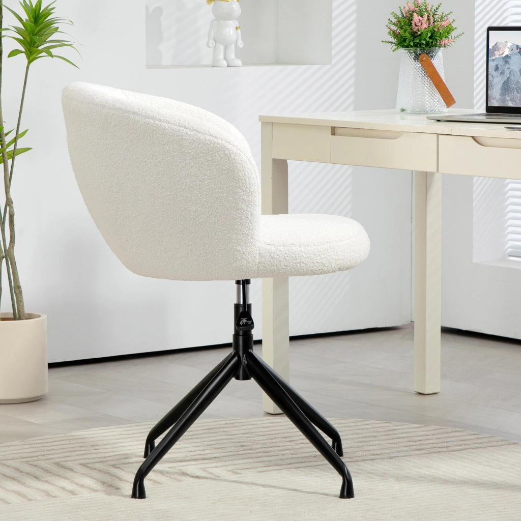 Sedia da ufficio ergonomica ¨C Minimal ¨C schienale regolabile, tessuto, bianco