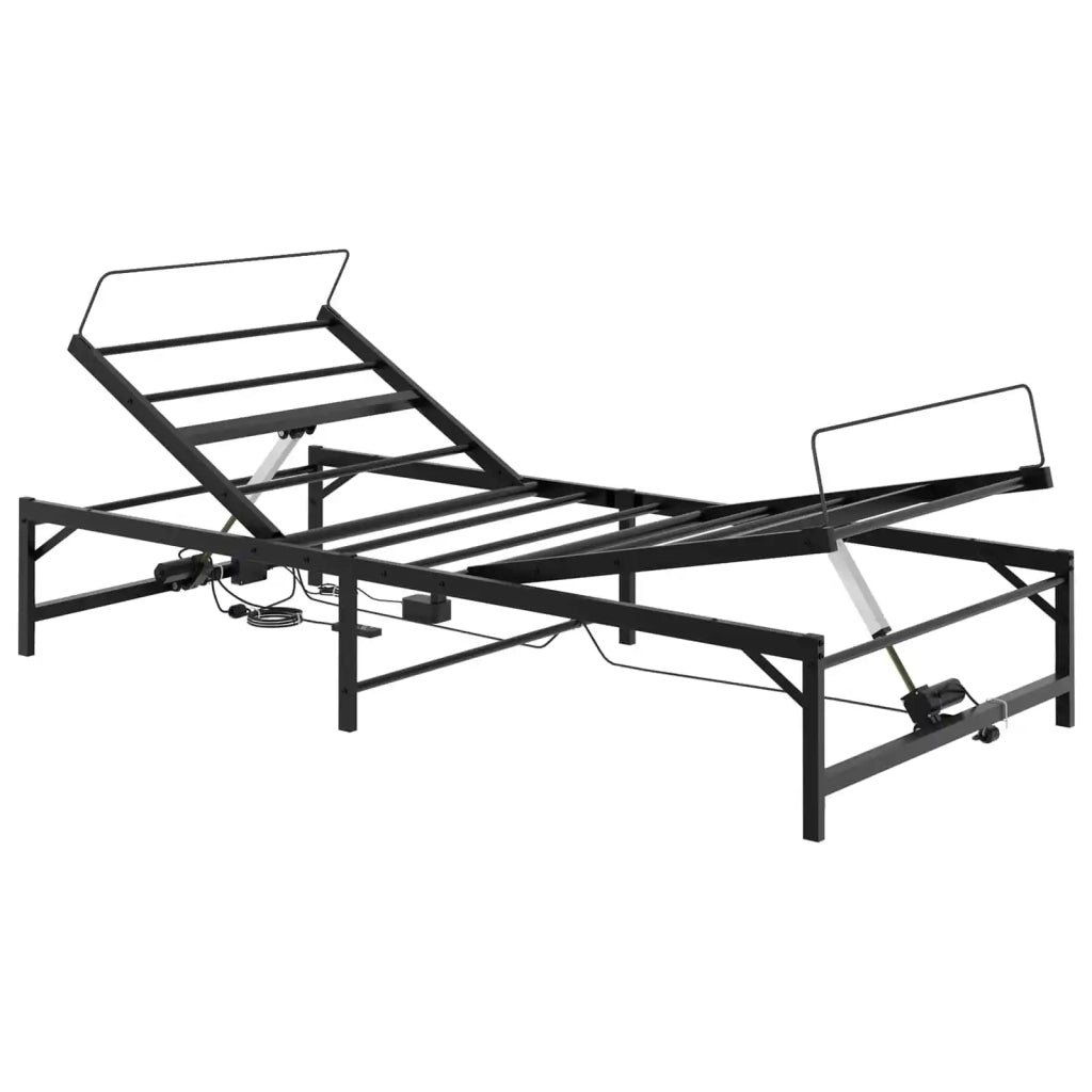 Telaio Letto Elettrico Regolabile Nero 90 x 190 cm Acciaio 42021378