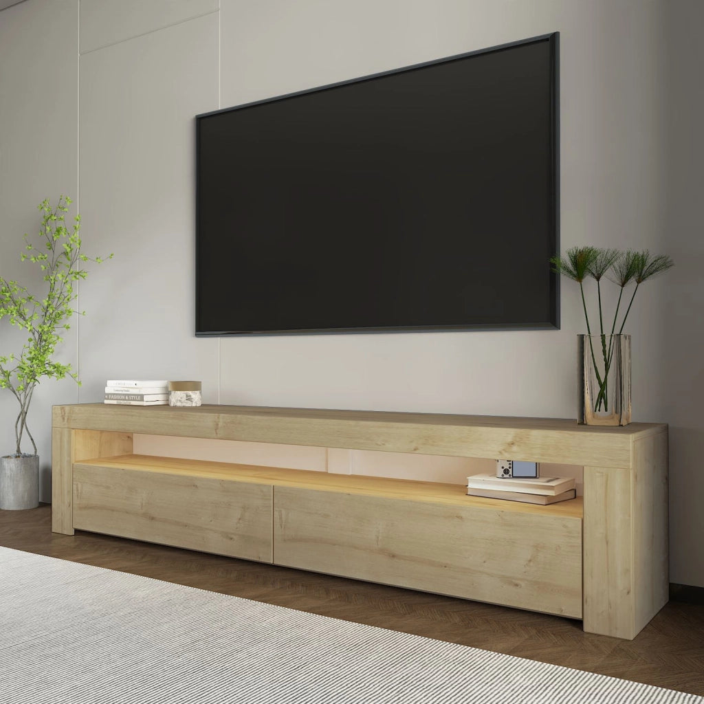 Porta TV in legno "Bati" - 150 x 36 x 46 cm - Beige