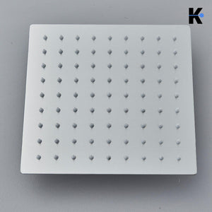 LANA | Set pioggia Premium in acciaio inox spazzolato argento | Miscelatore doccia di design | Miscelatore doccia completo di doccetta