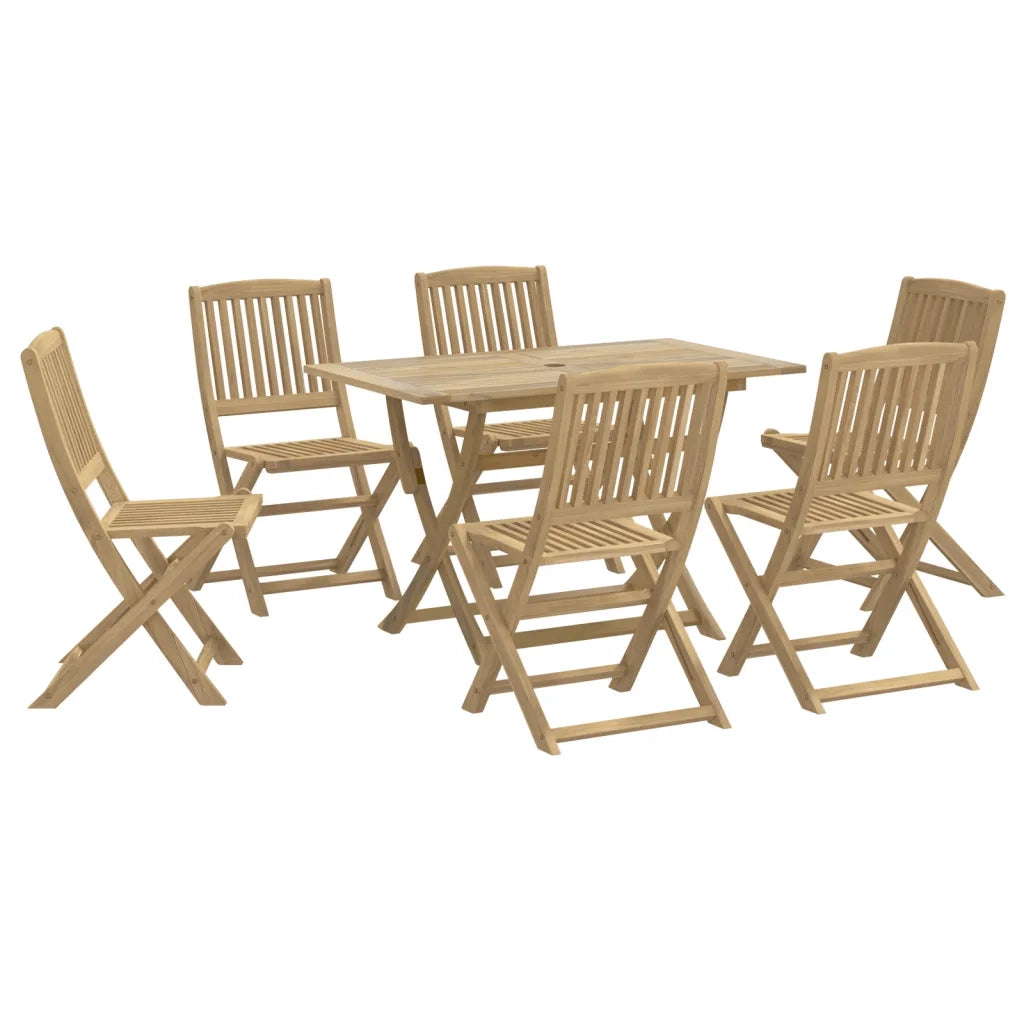 Set da Pranzo da Giardino 7 pz in Legno Massello di Acacia 3214237