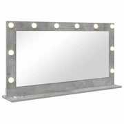 Specchio da Vanit¨¤ Rettangolare Grigio cemento 100 x 55 x 18 cm