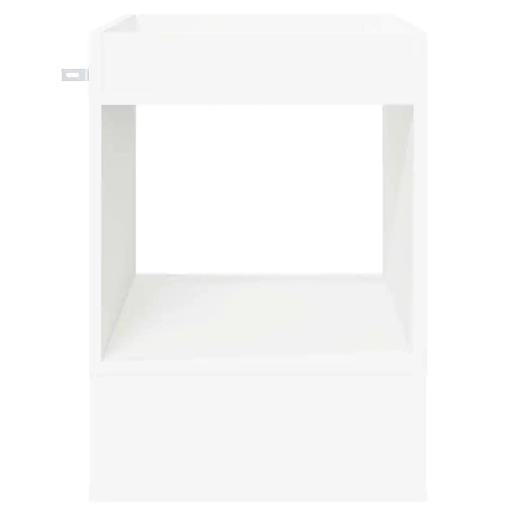 Tavolino 2 pcs Bianco 40 x 40 x 56 cm Legno multistrato