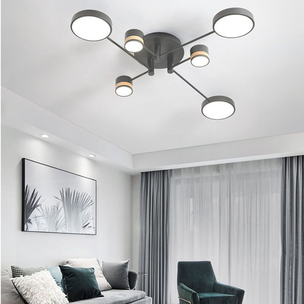 Lampada Da Soffitto Grey Grigia APP529-6C