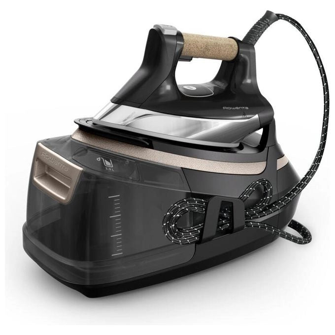 Rowenta Eco Steam Pro 2800 W 1,3 L Piastra Microsteam 400 HD 3De Laser Beige, Nero