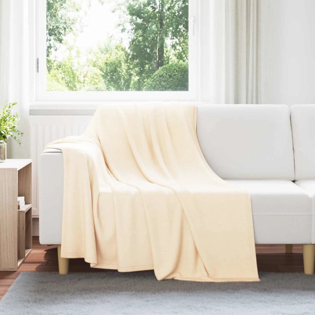 Coperte da Pile 24 pz Crema 200 x 150 cm Panno