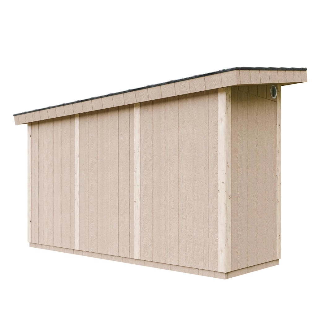 Casetta da Giardino di QUALIT? PREMIUM 4,3m?²-L161xW411cm - TIMBELA M902-TERRA BROWN