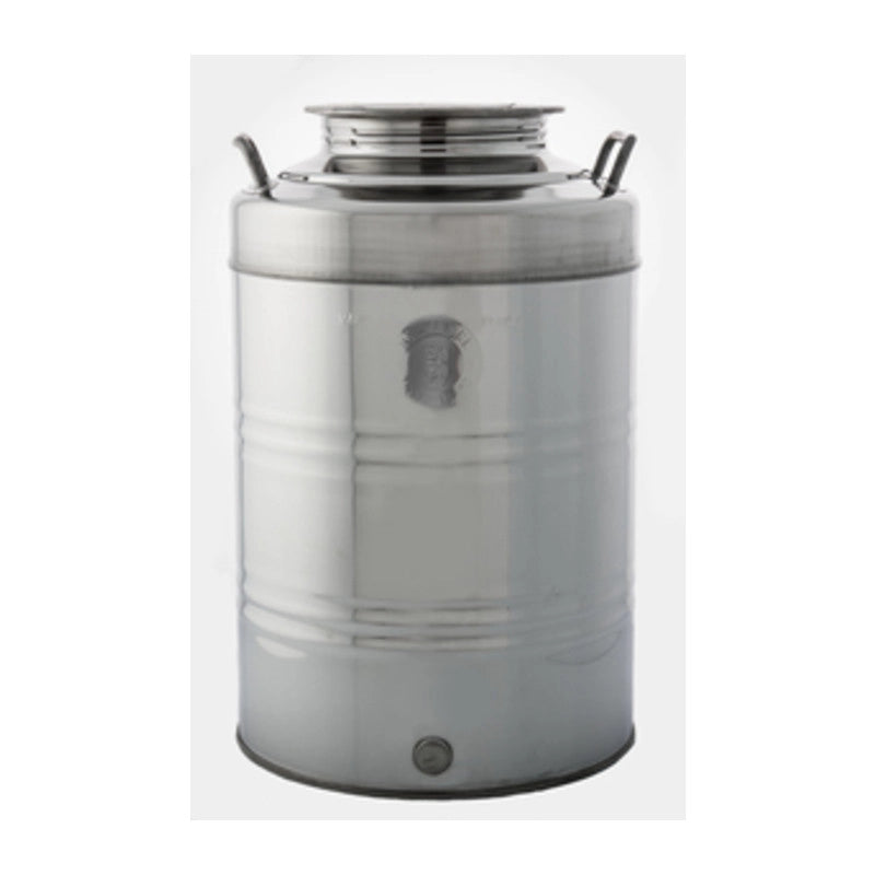 CONTENITORE ACCIAIO INOX PER OLIO 50 L AGGRAFFATO- BELVIVERE- 1,0 pz