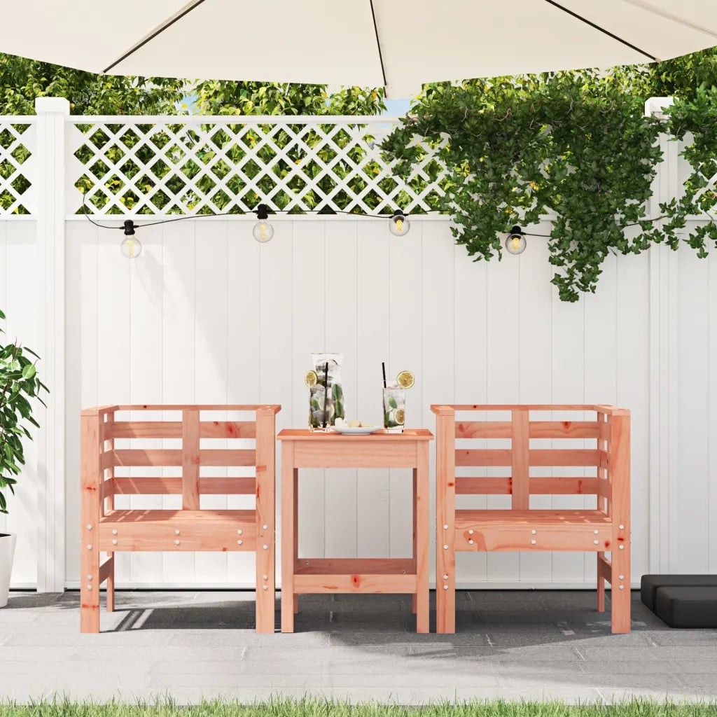 Sedie da Giardino 2 pz | Sedie da Esterno 61,5x53x71 cm Legno Massello di Douglas