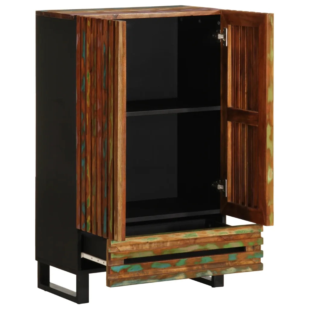 Credenza-Buffet-Armadio da cucina 60x34x100 cm in Legno Massello di Acacia 710967