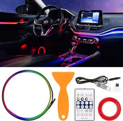 Sfeerverlichting per USB per auto - Striscia per auto - 110 cm - 146 LED - Acqua resistente - Musica - Occhi LED per sfeerverlichting auto - Illuminazione interna auto - Accessori auto