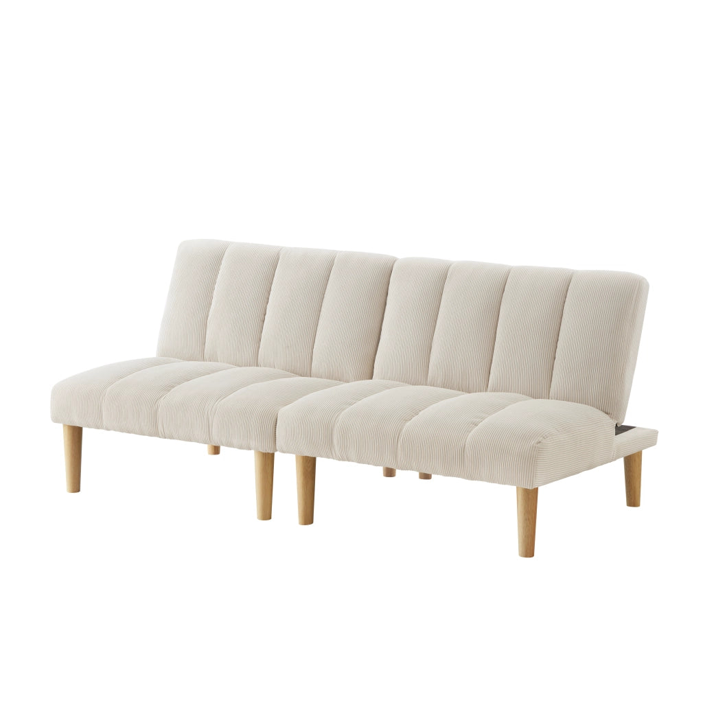 Divano Letto 2 Posti ¨C MINIMAL ¨C Tessuto, Schienale Regolabile, 167 cm