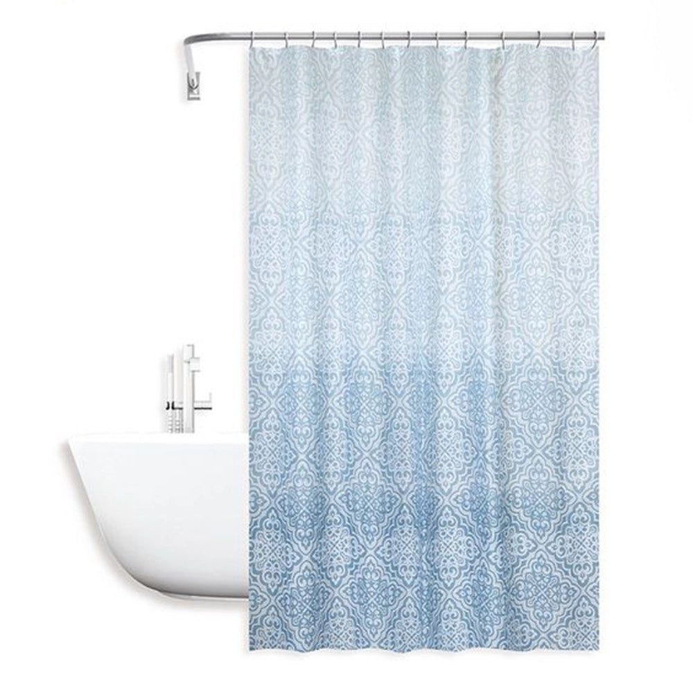 Trade Shop - Tenda Doccia Antimuffa Impermeabile 180x200cm Con 12 Anelli Bagno Maioliche 87034 -